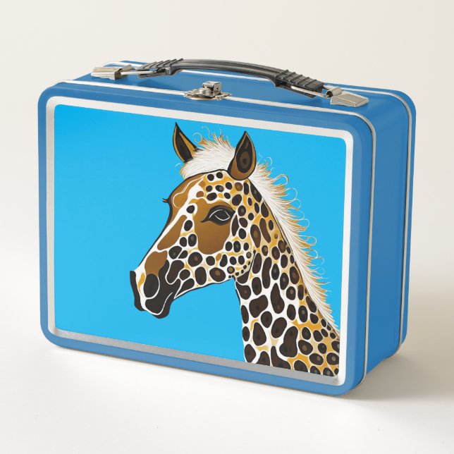Horse Design Metal Lunchbox (Front)
