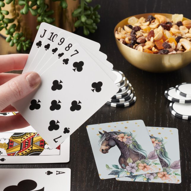 Horse Design Playing Cards (In Situ)