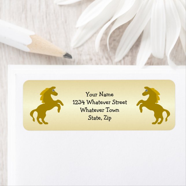 Horse Design Return Address Label (Insitu)