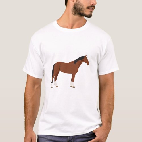 Horse Design T_Shirt