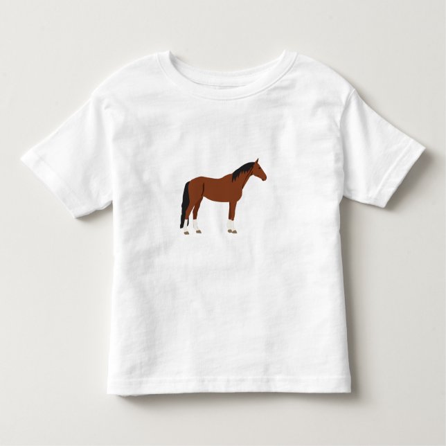 Horse Design Toddler T-shirt (Front)
