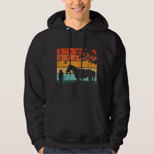 Horse Design Together In The Sunset Hoodie