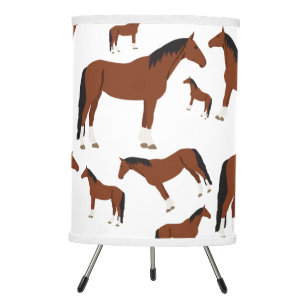 Horse Design Tripod Lamp
