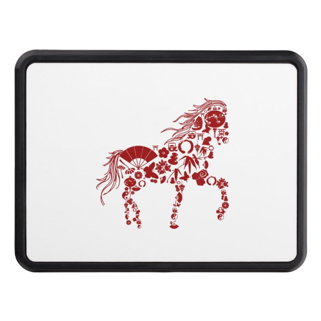 Horse design with elements hitch cover (Front)