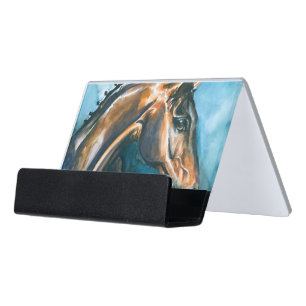 Horse Desk Business Card Holder