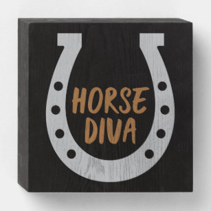 Horse Diva Wooden Box Sign