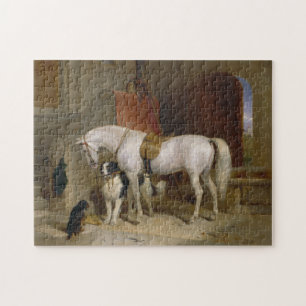Horse dog Favourites painting art Landseer Propert Jigsaw Puzzle