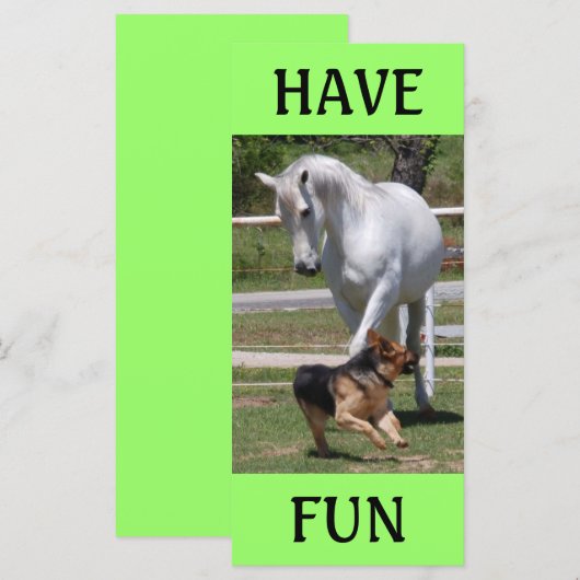 HORSE & DOG PLAY (Front/Back)