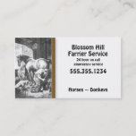 Horse Donkey Farrier Business Card at Zazzle