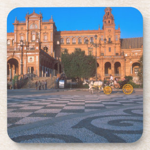 Horse drawn carriage in the Plaza de Espana in Coaster