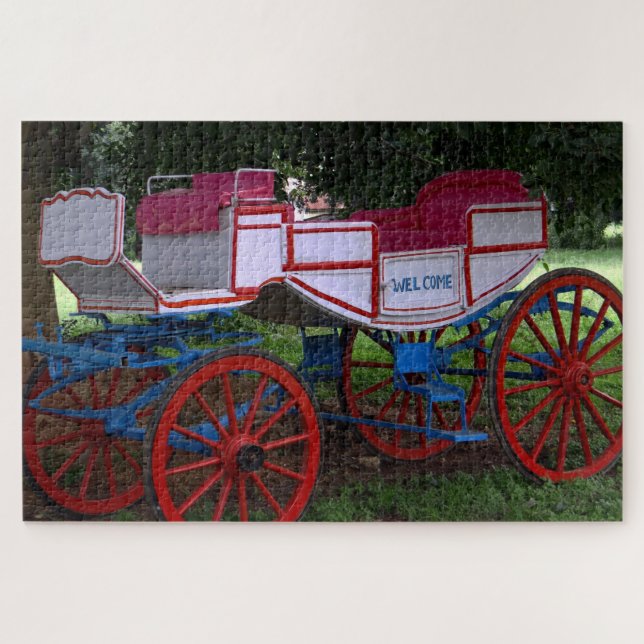 Horse Drawn Carriage India. Jigsaw Puzzle (Horizontal)