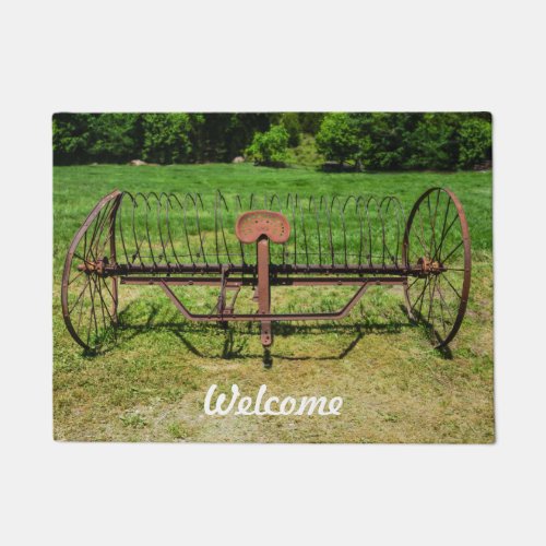 Horse Drawn Hay Rake Doormat