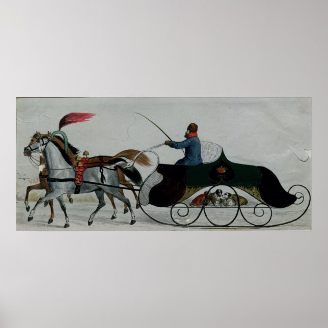 Horse Drawn Sleigh Poster (Front)