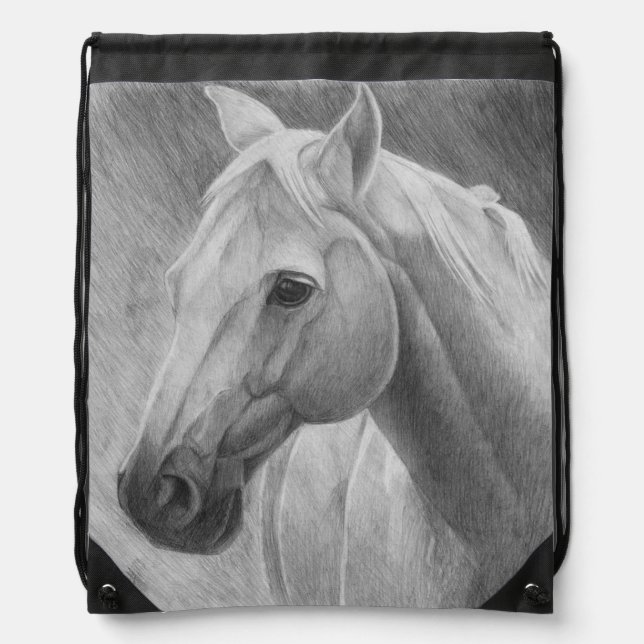 Horse Drawstring Bag (Front)