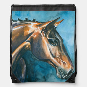 Horse Drawstring Bag