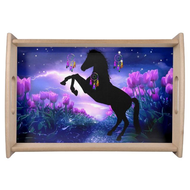 Horse Dreamcatcher Serving Tray (Front)