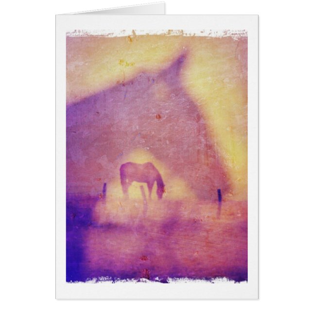 Horse Dreams All Occasions Blank Inside Greeting Cards (Front)