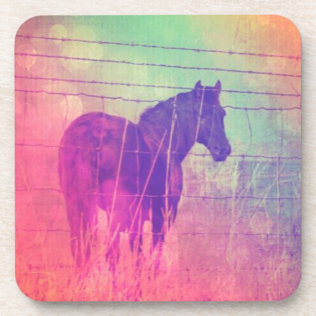 Horse Dreams Drink Coaster (Front)