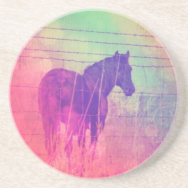 Horse Dreams Drink Coaster (Front)