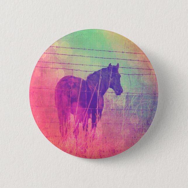 Horse Dreams Pinback Button (Front)