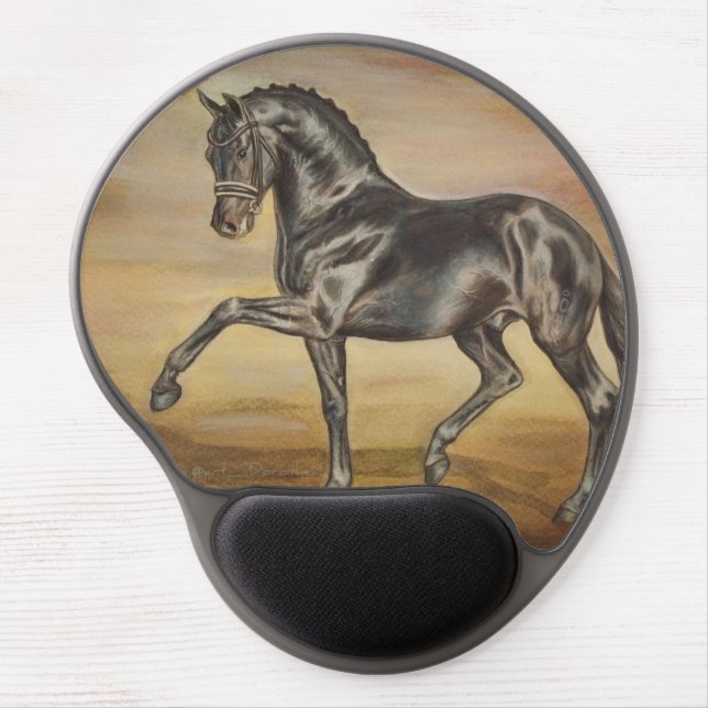 HORSE DRESSAGE OLDENBURGER- FURSTENBALL - DH GEL MOUSE PAD (Front)