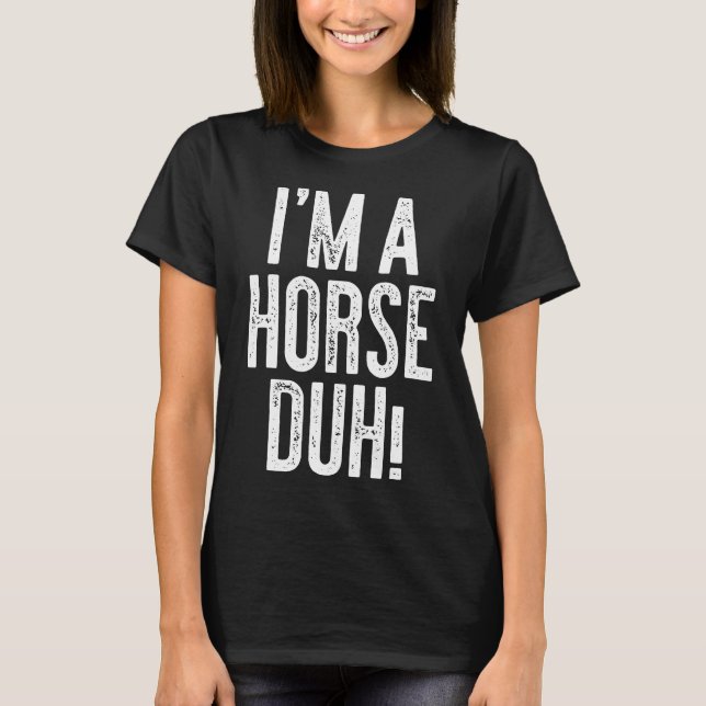 Horse Duh Costume Gif T-Shirt (Front)