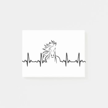 Horse Ekg Post-it Notes by MyGrinsNGiggles at Zazzle