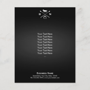 Horse Elegant Horseback Riding Equine Equestrian Flyer