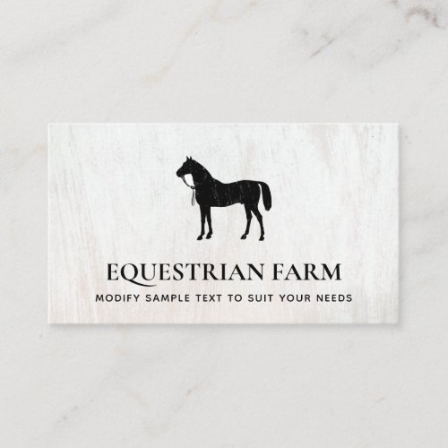  Horse Equestrian Business Card