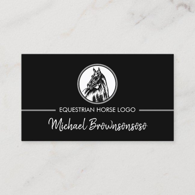 Horse Equestrian Business Card