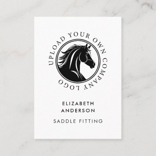 Horse Equestrian Business Logo QR Code Business Card
