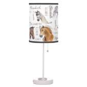 Horse equestrian gifts for girls personalized name table lamp (Left)