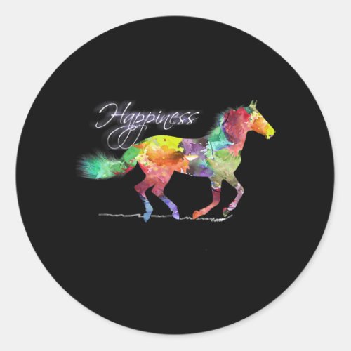 Horse Equestrian Gifts for Teens Horse Lovers Kids Classic Round Sticker