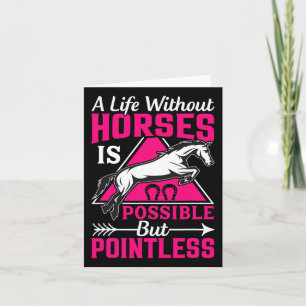 - Horse Equestrians  Card