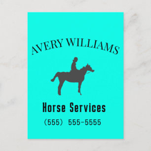 Horse Equine Business Stationary Postcard