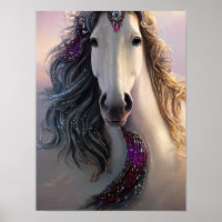 Horse Equine Fantasy Art Poster