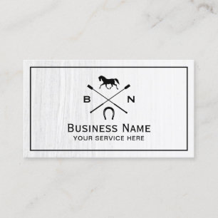 Horse Equine Horseback Riding Equestrian Classy Business Card