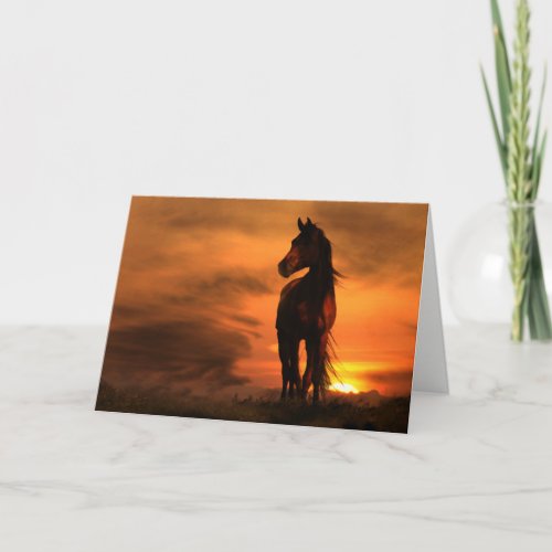 Horse Equine Sympathy Card