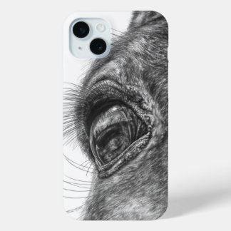Horse Eye Reflection Closeup iPhone 15 Plus Case
