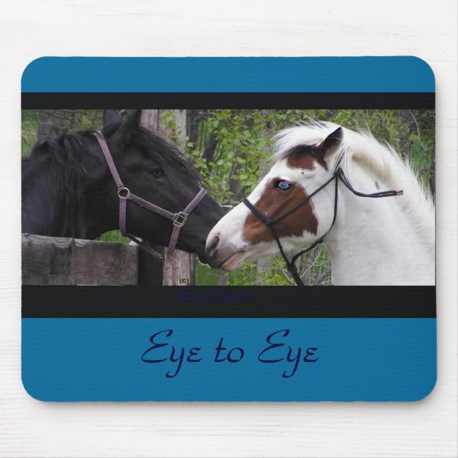 Horse Eyes Mousepad (Front)