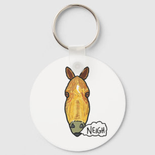 Horse Face Neigh Keychain