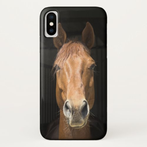 Horse Face Photo Image iPhone XS Case