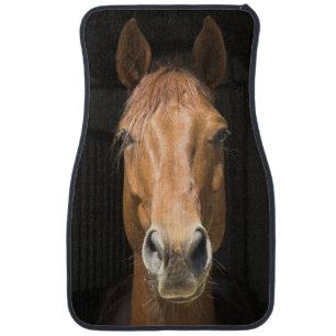 Horse Face Photograph Car Mat