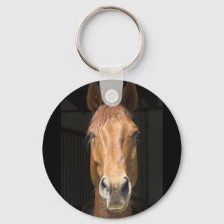 Horse Face Photograph Keychain