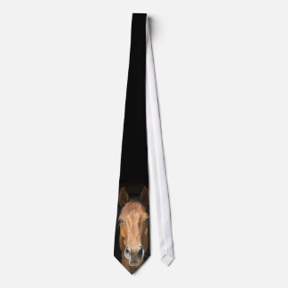 Horse Face Photograph Neck Tie