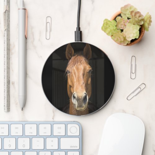 Horse Face Photograph Wireless Charger