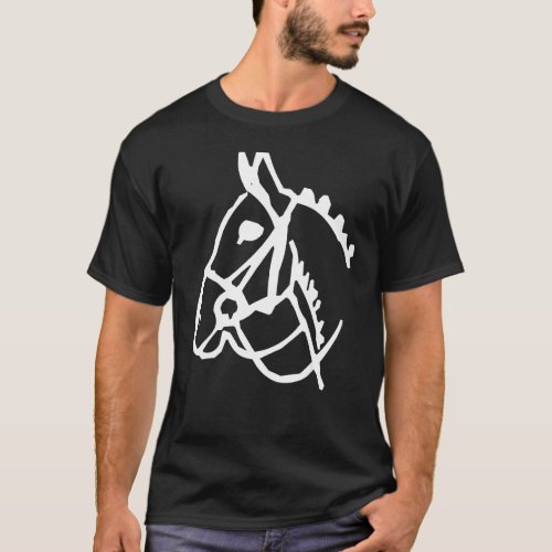 Horse face Wearing Bridle T_Shirt