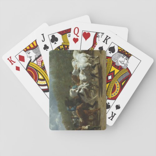 Horse Fair by Rosa Bonheur Poker Cards