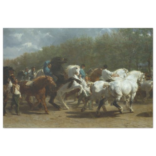 Horse Fair by Rosa Bonheur Tissue Paper