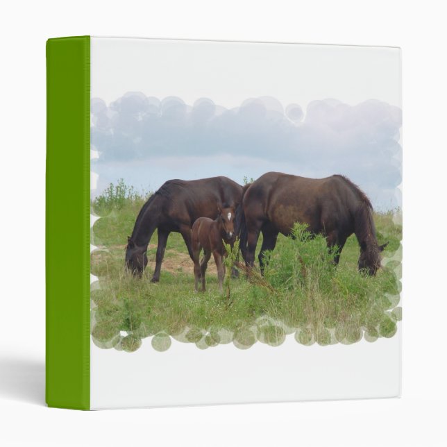 Horse Family Grazing Binder (Front/Spine)